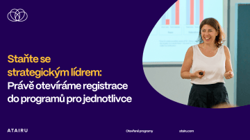 Staňte se strategickým lídrem: Právě otevíráme registrace do programů pro jednotlivce